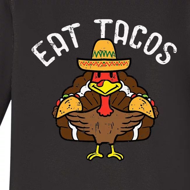 Thanksgiving Feast Savory Turkey and Tasty Tacos Baby Long Sleeve Bodysuit