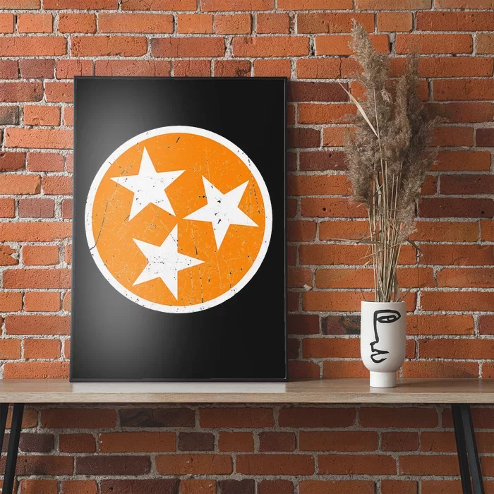 Tennessee Flag State Vintage Style Poster