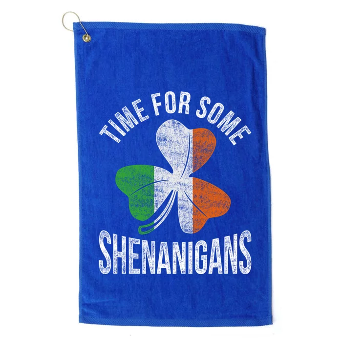 Time For Some Shenanigans Ireland Gift Platinum Collection Golf Towel