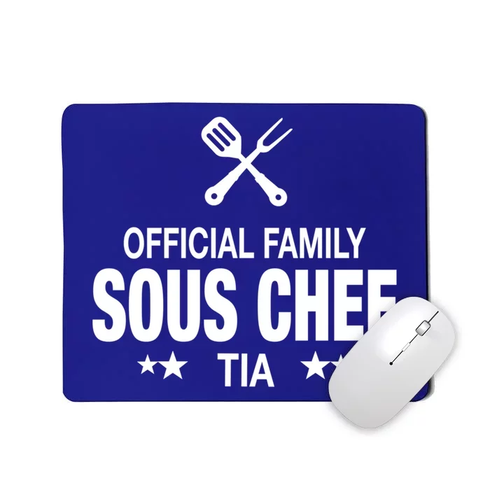 Tia Family Sous Chef Funny Cooking Tia Gift Mousepad