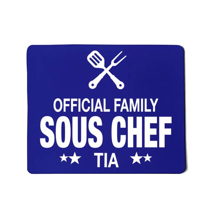 Tia Family Sous Chef Funny Cooking Tia Gift Mousepad