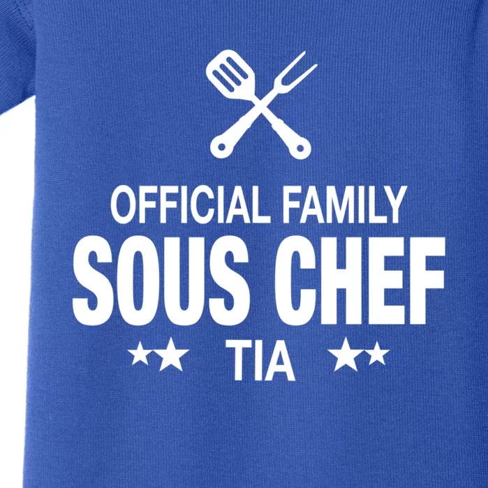 Tia Family Sous Chef Funny Cooking Tia Gift Baby Bodysuit