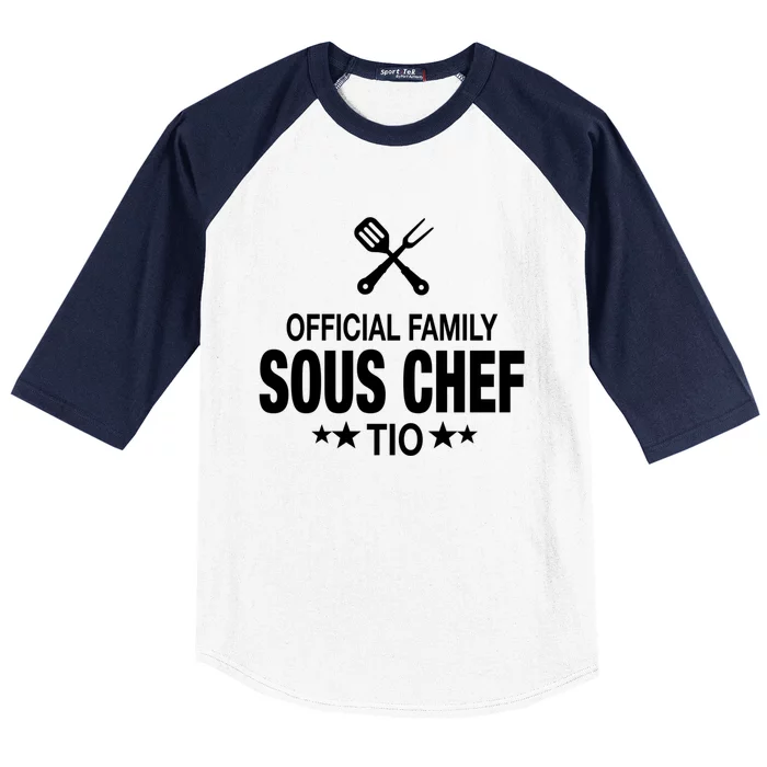 Tio Family Sous Chef Funny Cooking Tio Funny Gift Baseball Sleeve Shirt