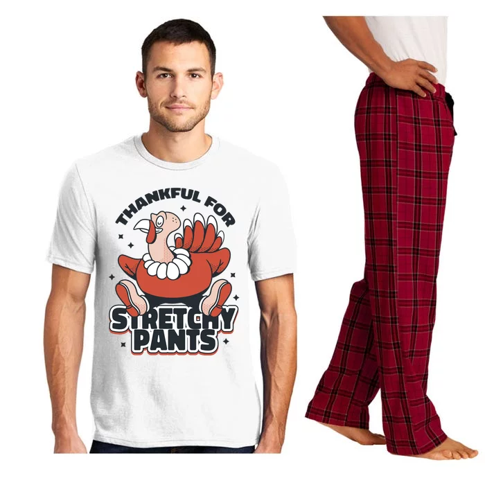 Thankful For Stretchy Pants Funny Turkey Pajama Set