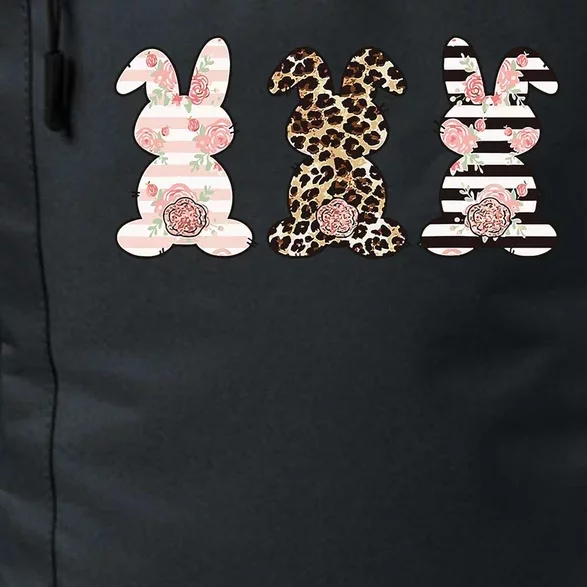 Three Floral Stylish Bunnies Daily Commute Backpack