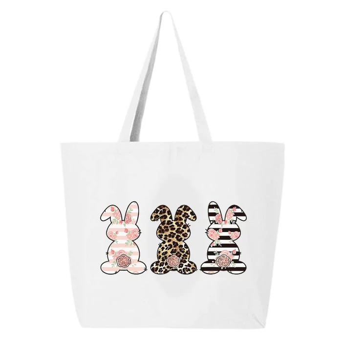 Three Floral Stylish Bunnies 25L Jumbo Tote