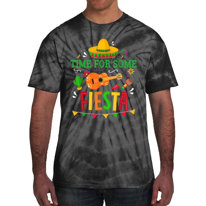 Time For Some Fiesta For Mexican Cinco De Mayo Costume Party Tie-Dye T-Shirt