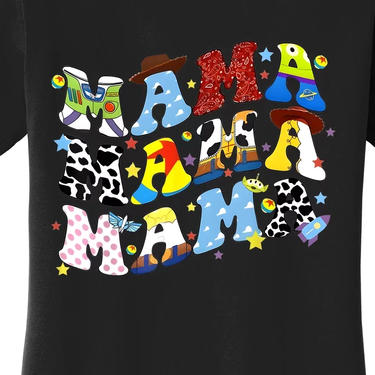 Toy Funny Story Mama Boy Mom MotherS Day Women's T-Shirt