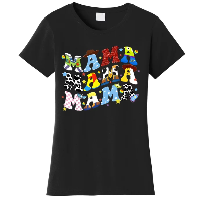 Toy Funny Story Mama Boy Mom MotherS Day Women's T-Shirt