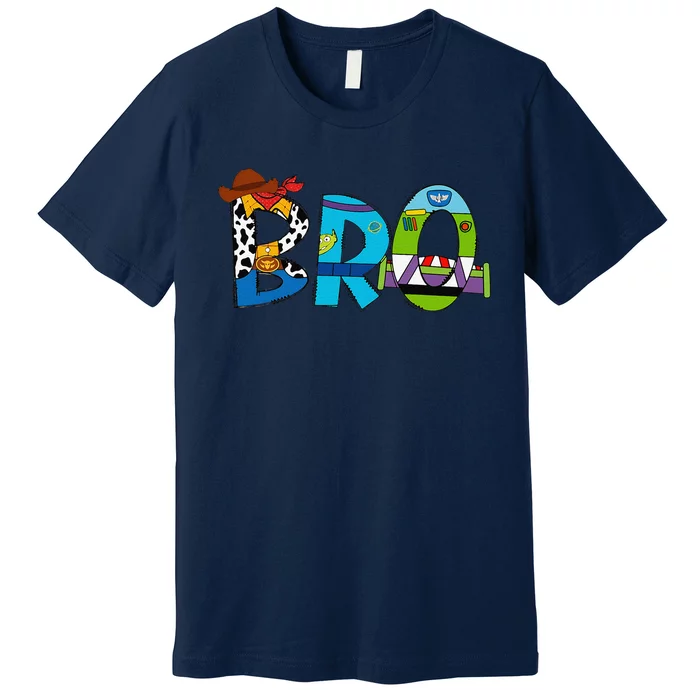 Toy Funny Story Mama Boy Mom Bro Brother MotherS Day Premium T-Shirt