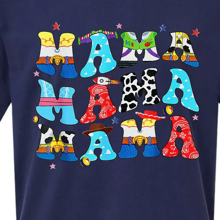 Toy Funny Story Mama Boy Mom MotherS Day Sueded Cloud Jersey T-Shirt