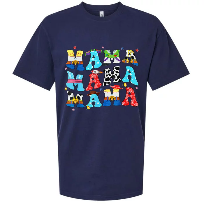 Toy Funny Story Mama Boy Mom MotherS Day Sueded Cloud Jersey T-Shirt