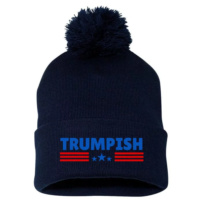 TRUMPISH Funny Trump Pom Pom 12in Knit Beanie