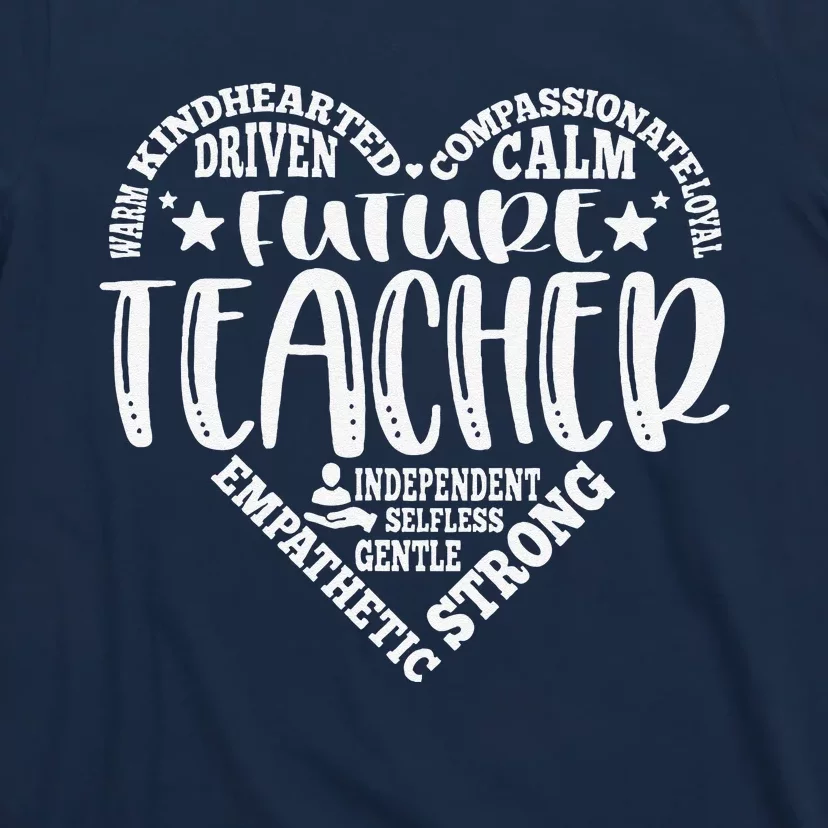 Typography Future Teacher Teaching Student Career Day T-Shirt