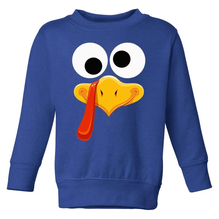 Turkey Face Thanksgiving Costume Family Outfits Matching Fun Toddler Sweatshirt