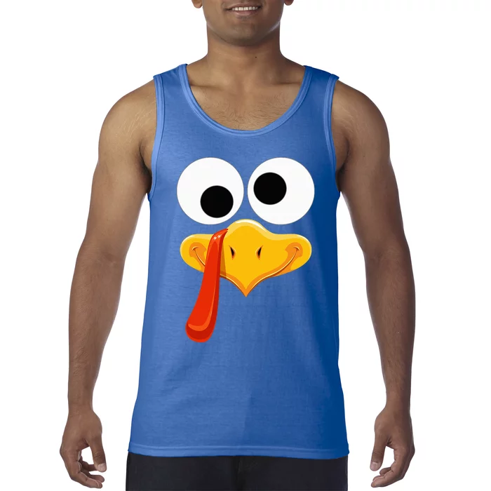 Turkey Face Thanksgiving Costume Family Outfits Matching Fun Tank Top