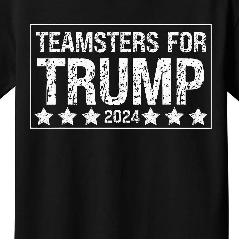 Teamsters For Trump 2024 Kids T-Shirt