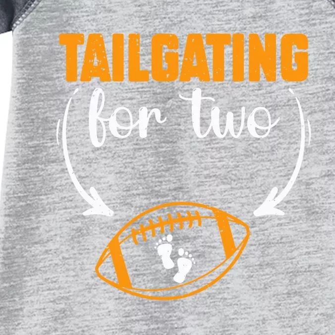 Tailgating For Two Football Thanksgiving Pregnancy Reveal Infant Baby Jersey Bodysuit