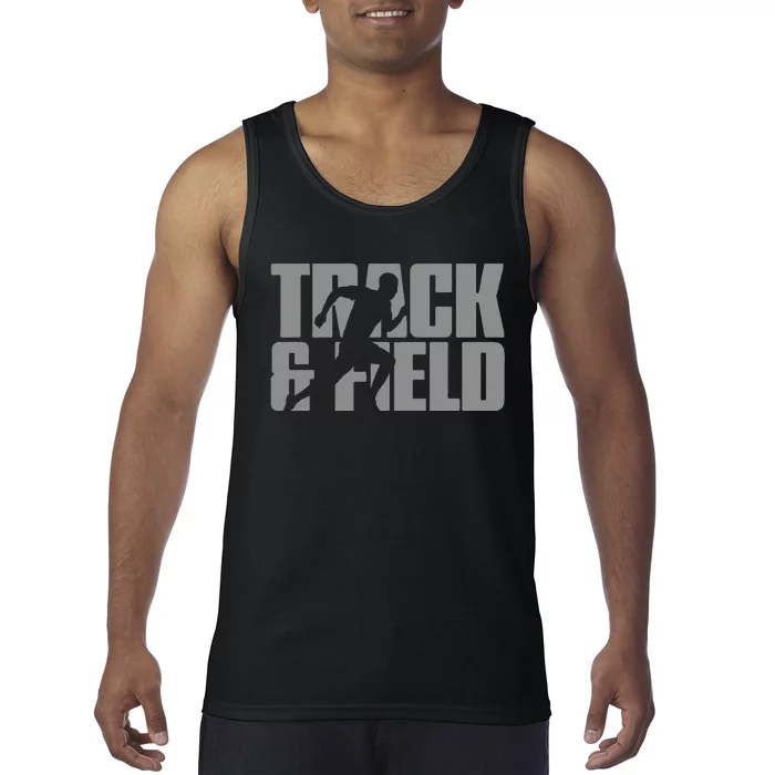 Track & Field Themed Design Graphic Track & Field Tank Top