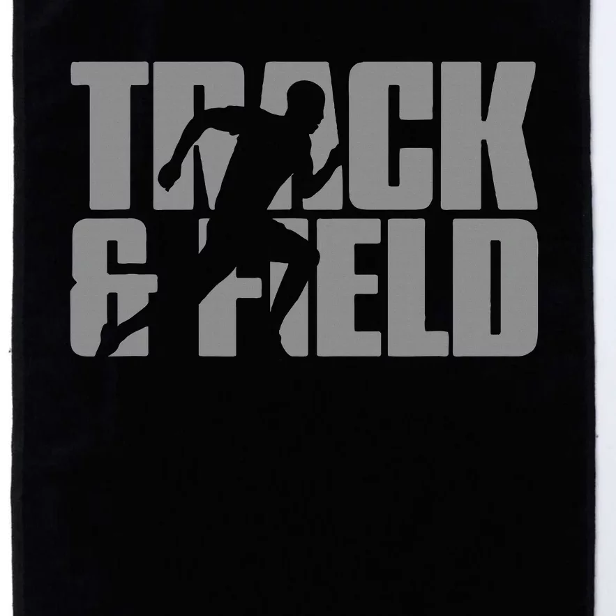 Track & Field Themed Design Graphic Track & Field Platinum Collection Golf Towel