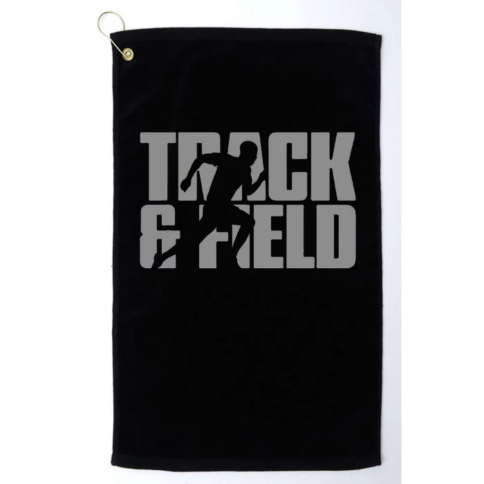 Track & Field Themed Design Graphic Track & Field Platinum Collection Golf Towel