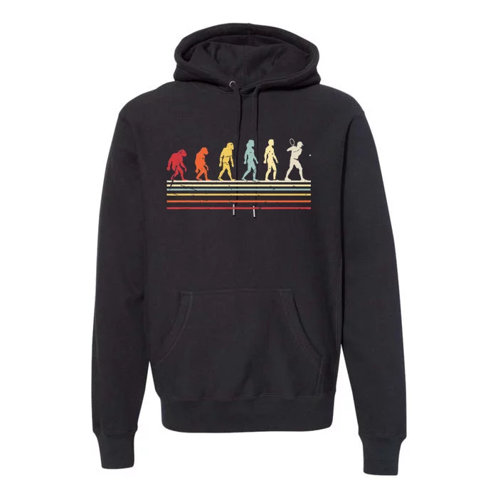 Tennis Funny Premium Hoodie