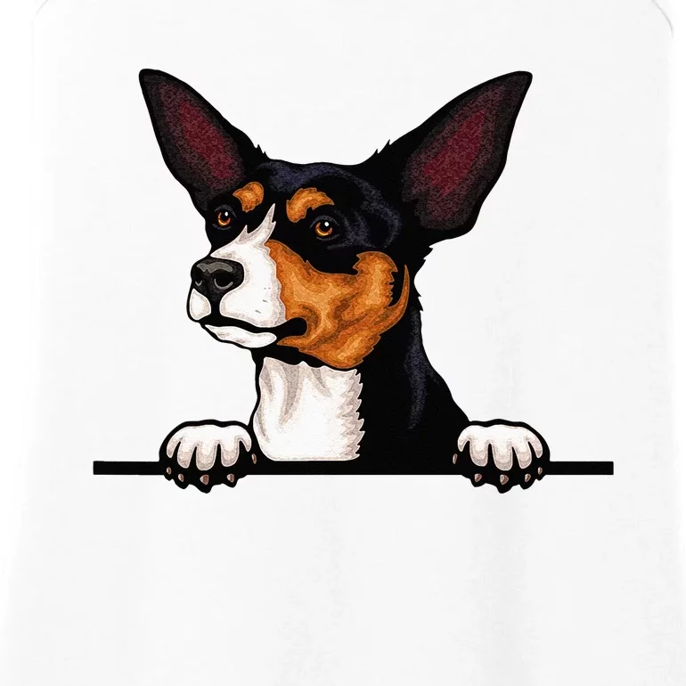 Toy Fox Terrier Dog Breed Popping Up Fun Fox Terrier Owner Ladies Essential Tank