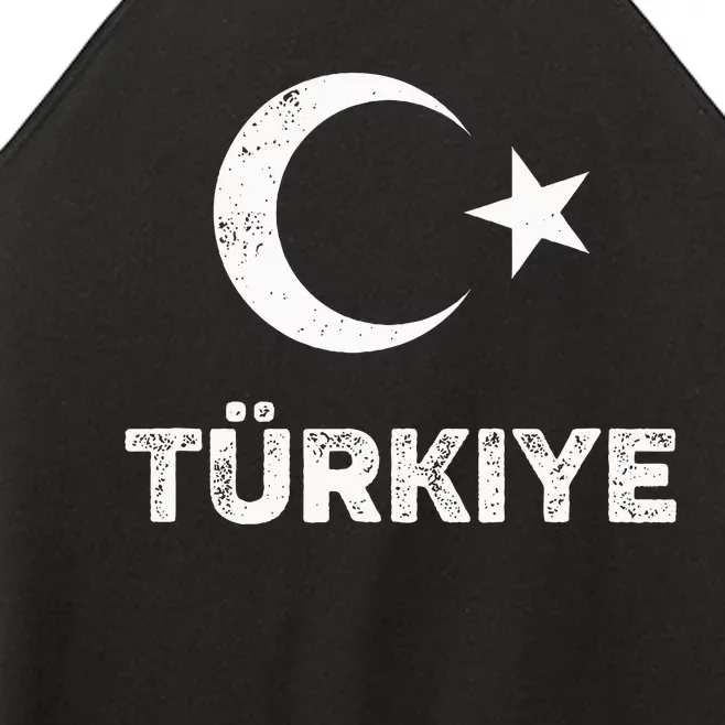 Turkish Flag Turk Bayragi Turkey Flag Turkiye Women’s Perfect Tri Rocker Tank