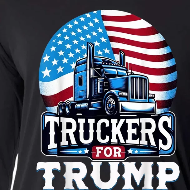 Truckers For Trump Cooling Performance Long Sleeve Crew