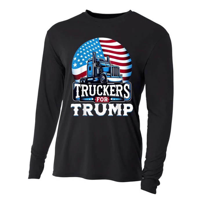 Truckers For Trump Cooling Performance Long Sleeve Crew