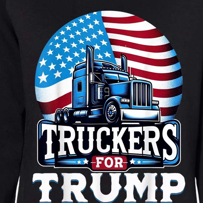 Truckers For Trump Womens California Wash Sweatshirt