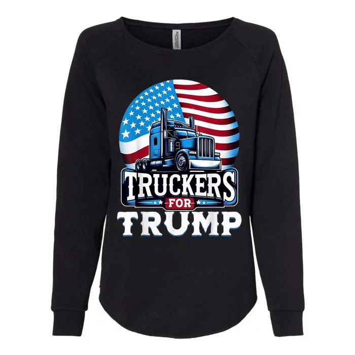 Truckers For Trump Womens California Wash Sweatshirt