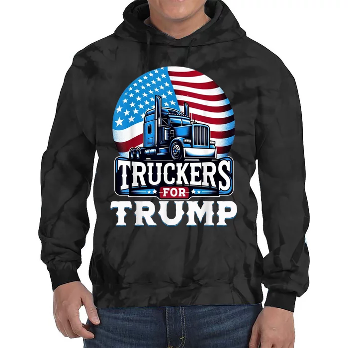 Truckers For Trump Tie Dye Hoodie