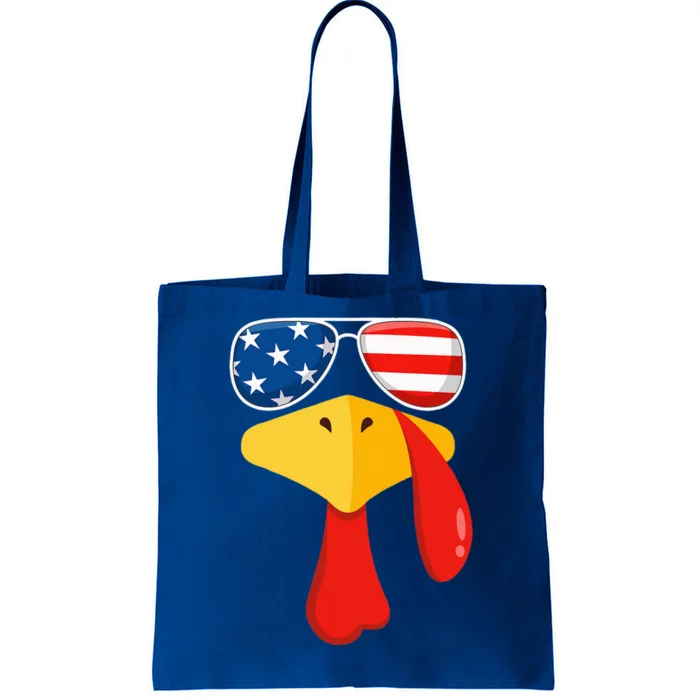 Turkey Face Thanksgiving Matching Outfit Family Gobble Funny Tote Bag