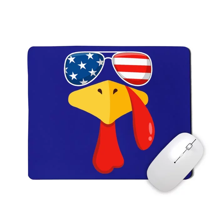 Turkey Face Thanksgiving Matching Outfit Family Gobble Funny Mousepad