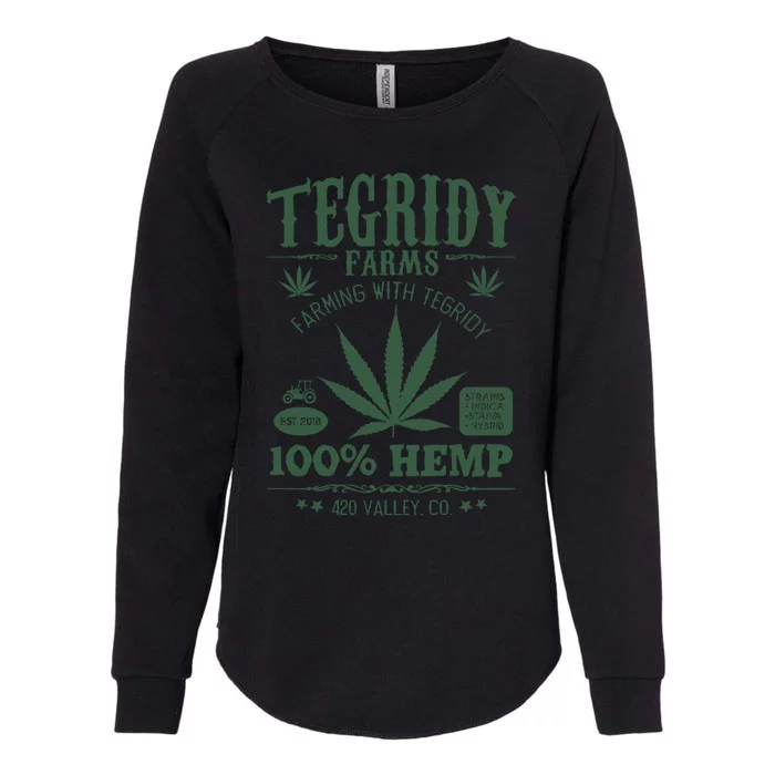 Tegridy Farms Womens California Wash Sweatshirt