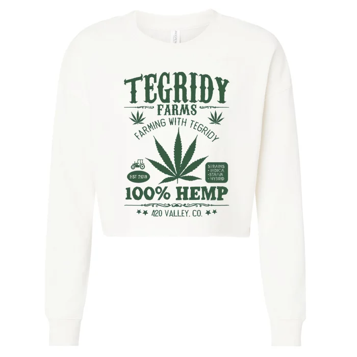 Tegridy Farms Cropped Pullover Crew