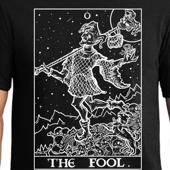 The Fool Tarot Card Halloween Gothic Clothing Court Jester Cute Gift Pajama Set