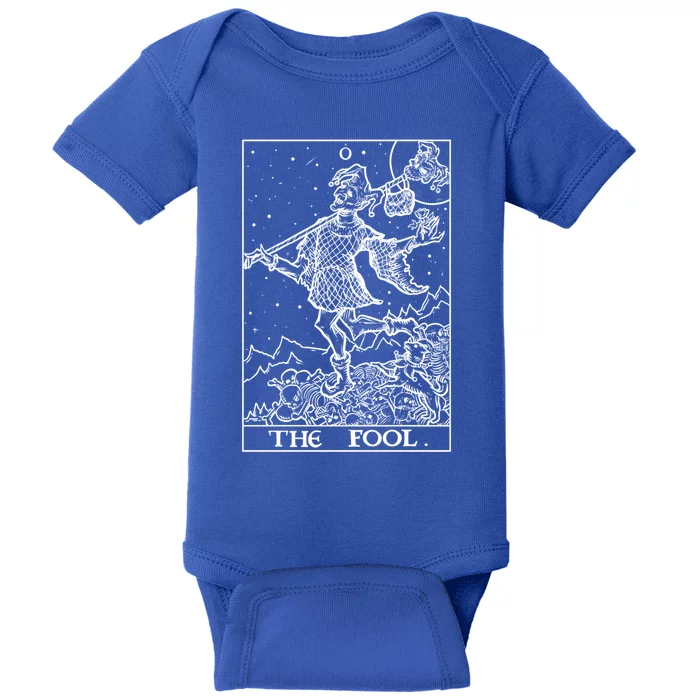 The Fool Tarot Card Halloween Gothic Clothing Court Jester Cute Gift Baby Bodysuit