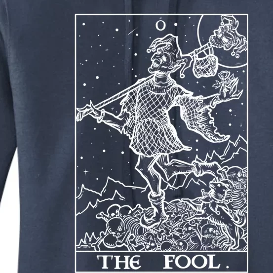 The Fool Tarot Card Halloween Gothic Clothing Court Jester Cute Gift Women's Pullover Hoodie