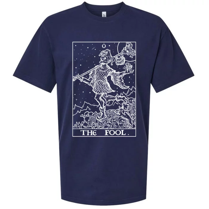 The Fool Tarot Card Halloween Gothic Clothing Court Jester Cute Gift Sueded Cloud Jersey T-Shirt