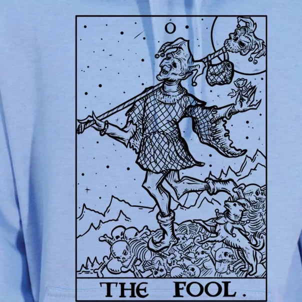 The Fool Tarot Card Halloween Gothic Clothing Court Jester Cute Gift Unisex Surf Hoodie