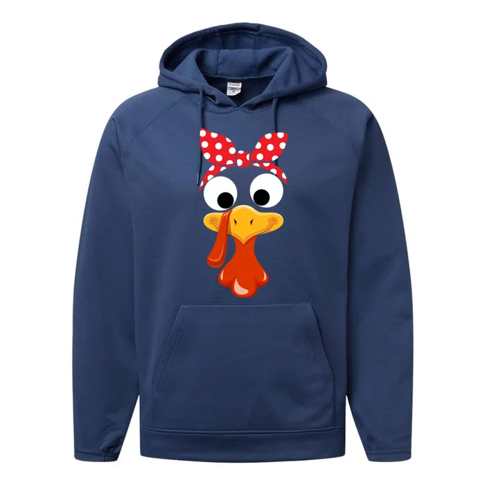 Turkey Face Thanksgiving Turkey Costume Great Gift Performance Fleece Hoodie