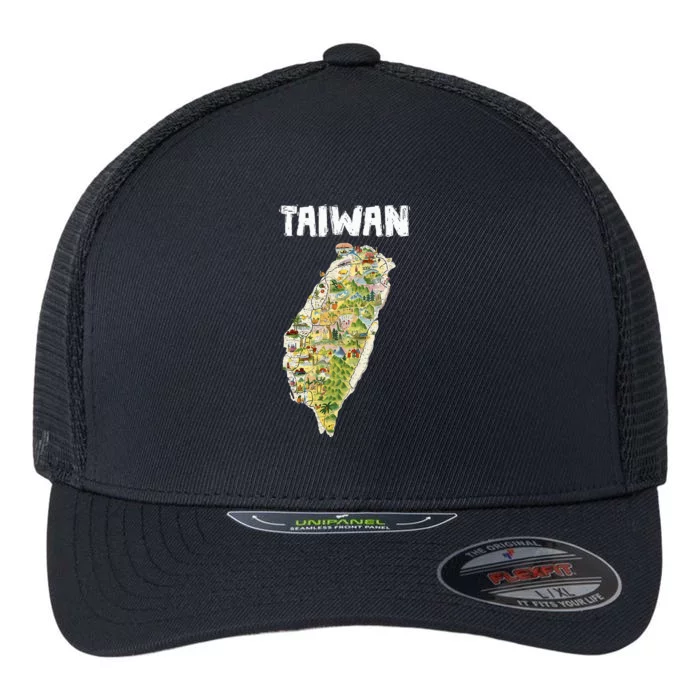 Taiwan Flag Taiwanese Flag Taiwan Flexfit Unipanel Trucker Cap