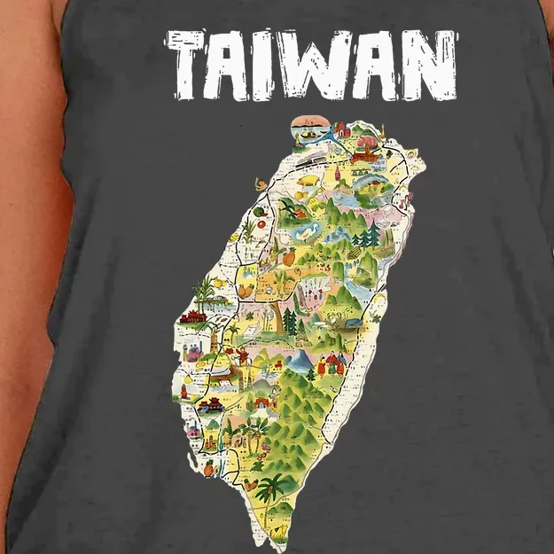 Taiwan Flag Taiwanese Flag Taiwan Women's Knotted Racerback Tank