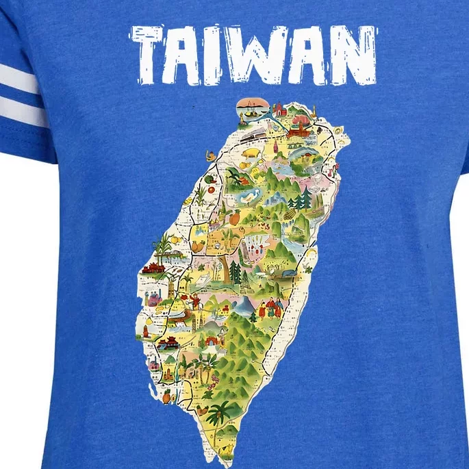 Taiwan Flag Taiwanese Flag Taiwan Enza Ladies Jersey Football T-Shirt