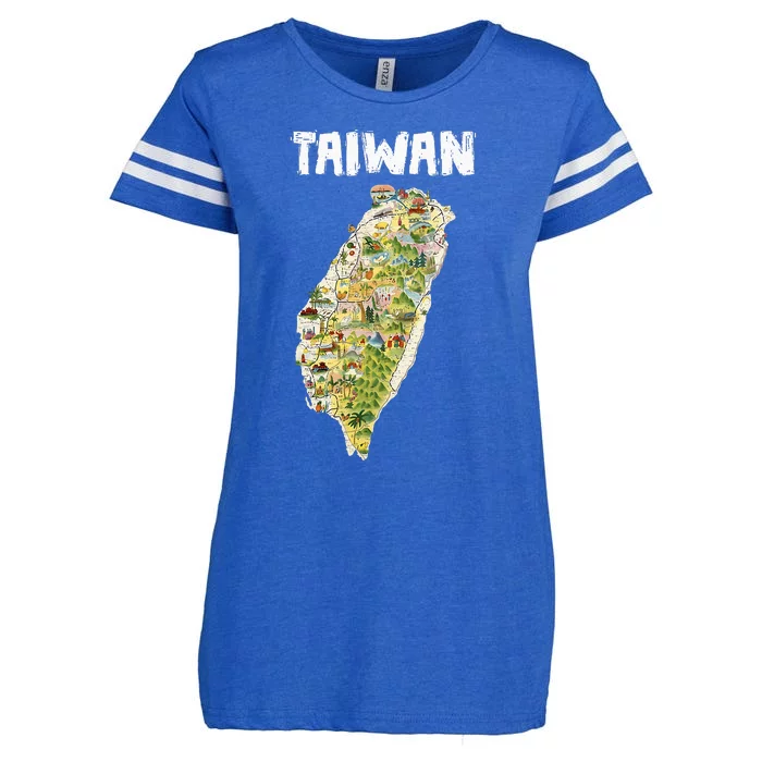 Taiwan Flag Taiwanese Flag Taiwan Enza Ladies Jersey Football T-Shirt