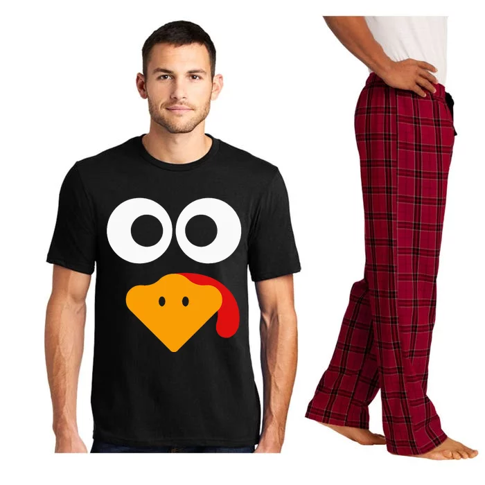 Turkey Face Thanksgiving Pajama Set