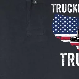 Truckers For Trump 2024 Maga Trump Lovers I Stand With Trump Election 2024 Softstyle Adult Sport Polo