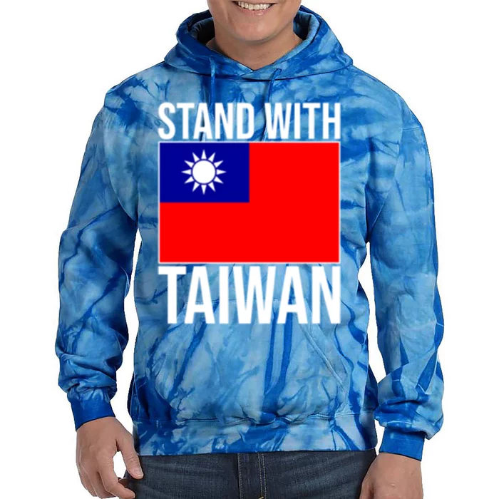 Taiwan Flag Taiwanese Stand With Taiwan Independence Meaningful Gift Tie Dye Hoodie